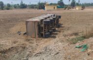 सिरोंचा–धर्मापुरी मार्गावर ट्रकचा अपघात ; चालक जखमी