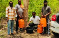 माणुसकीचा आदर्श उपक्रम ; वन्य प्राणी आणि पक्ष्यांसाठी मूलकला फाऊंडेशनकडून जंगल परिसरात पाणपोई सुरू...!